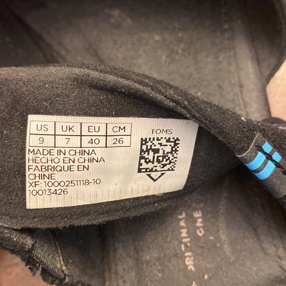 TOMS Jutti Embroidered Slip On Flats | Mules • Black • US 9 - Picture 6 of 7